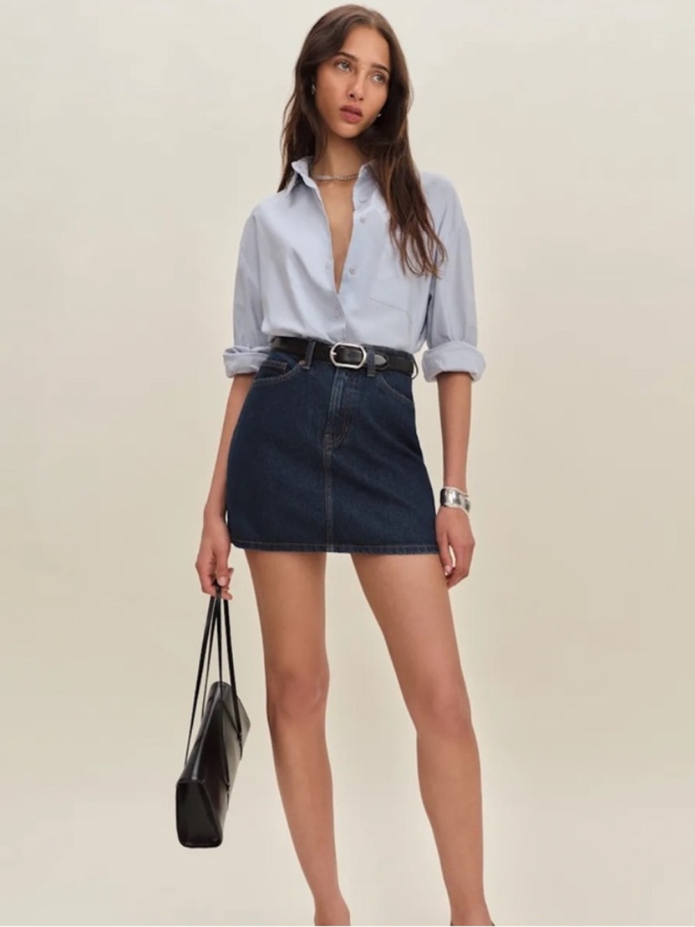 Reformation Denim Skirt